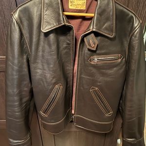 Pike Brothers 1932 ROADSTER LEATHER JACKET  Dark Brown XL 44 Aero